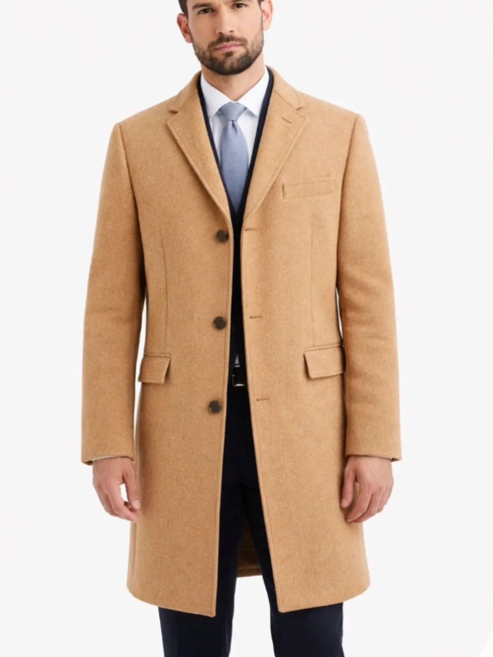 J. Crew Thompson Wool Top Coat in Camel Size 38 NEW